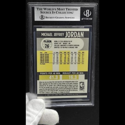 90-91 Michael Jordan #26 multiple Errors Card.ULTRA RARE