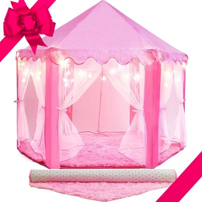 PLAYVIBE Princess Tent for Kids Tent 55''x53''   Princess Toys Kids Tent with U...