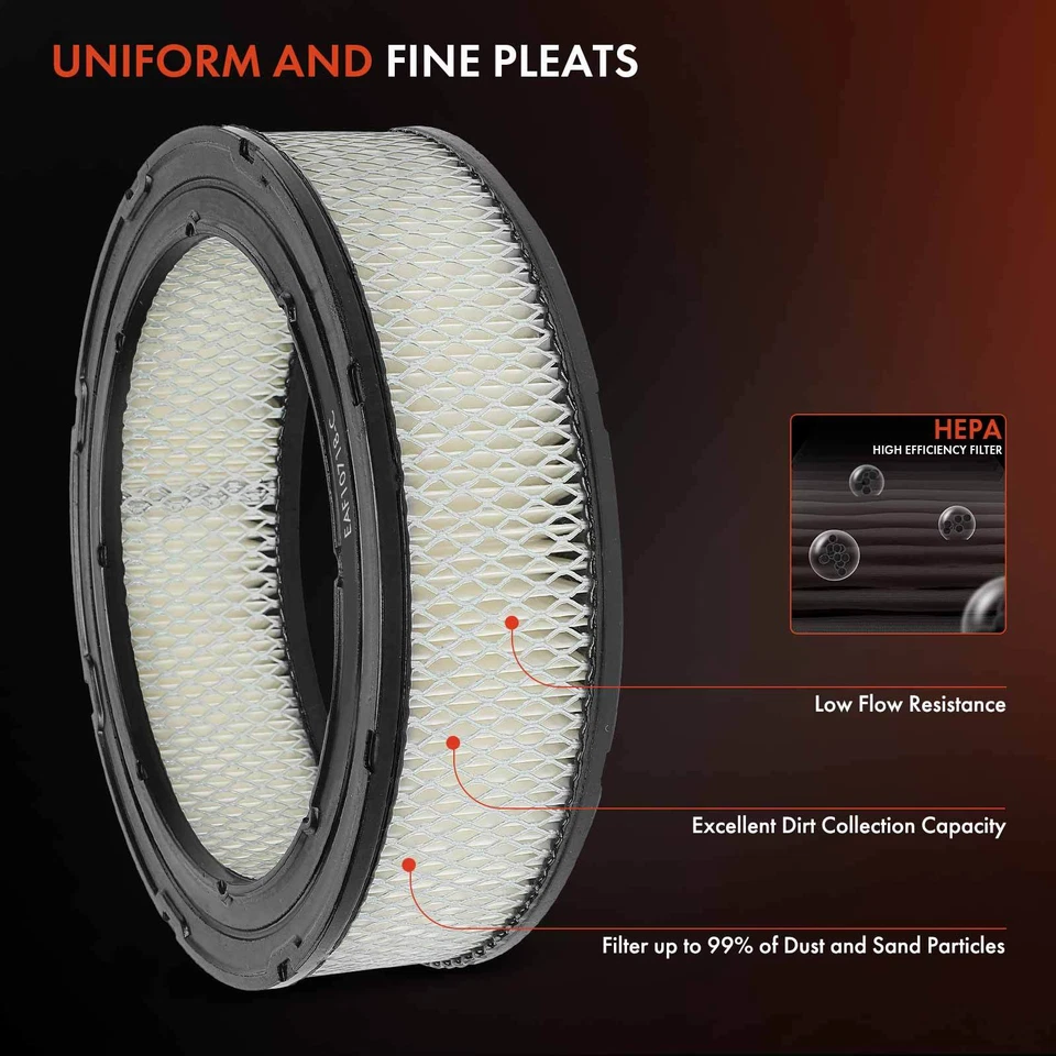 2x Filtro de aire del motor para Dodge Ram 1500 Van Challenger Charger Suburban Magnum Foto 4 de 4