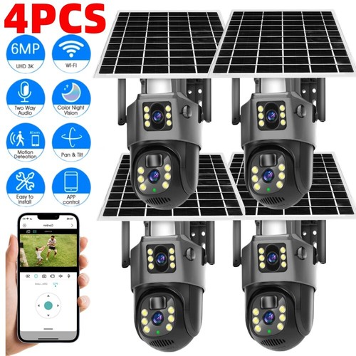 6MP Dual Lens HD 1080P WiFi IP Camera Wireless Outdoor CCTV PTZ Security IR Cam