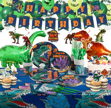 Dinosaur Birthday Party Supplies Kit for Boys, Dinosaur Party Decorations-20 Gue