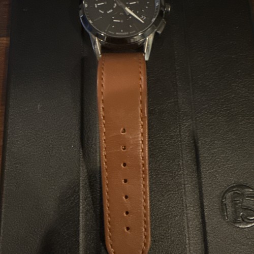 Movado Museum Sport Chronograph Leather Strap Watch, 43mm Battery Needed Works - Picture 5 of 7