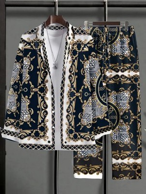 Men's Outfit 2 Piece Set Shirt & Pants Suit PLUS SIZE BIG 6XL