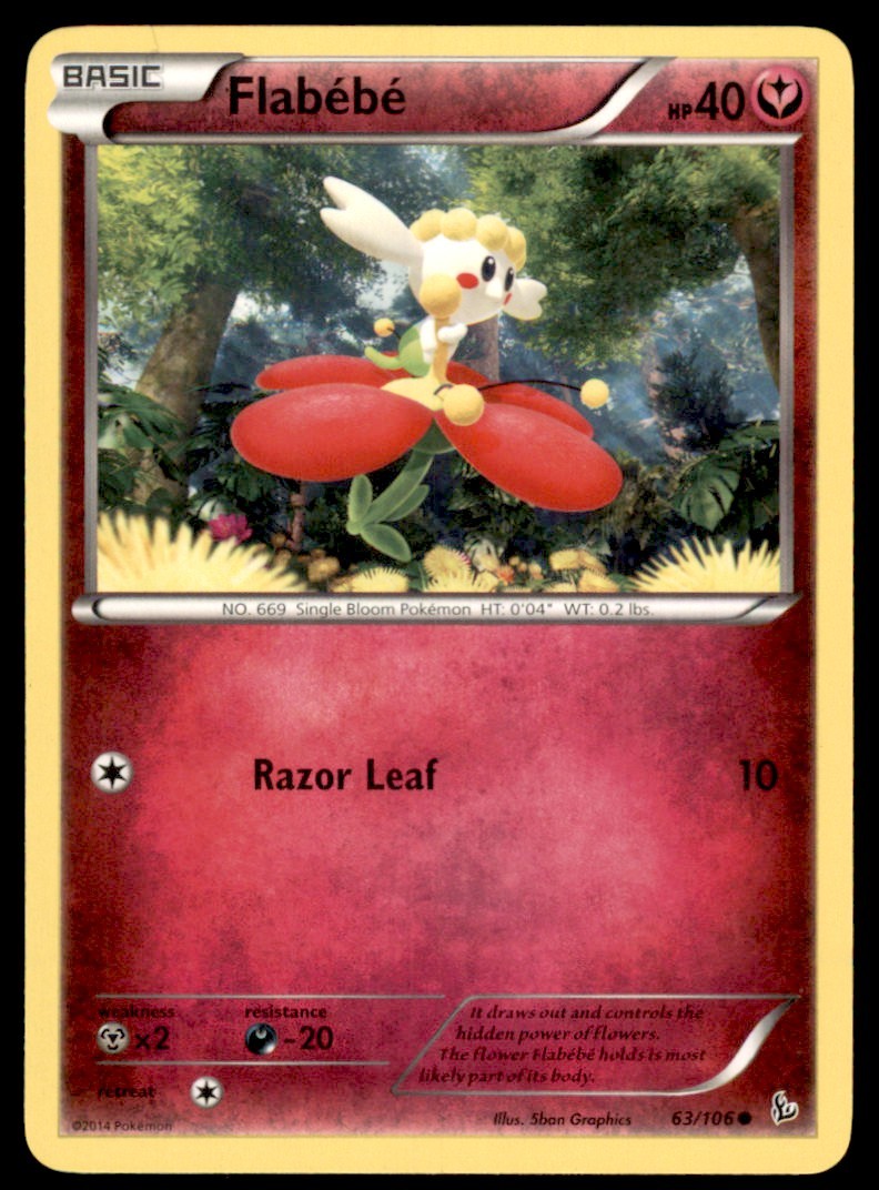 2014 Pokemon XY Flashfire Flabebe English #63