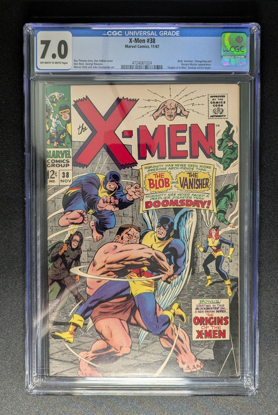 X-Men #38 CGC 7.0 Marvel 1967