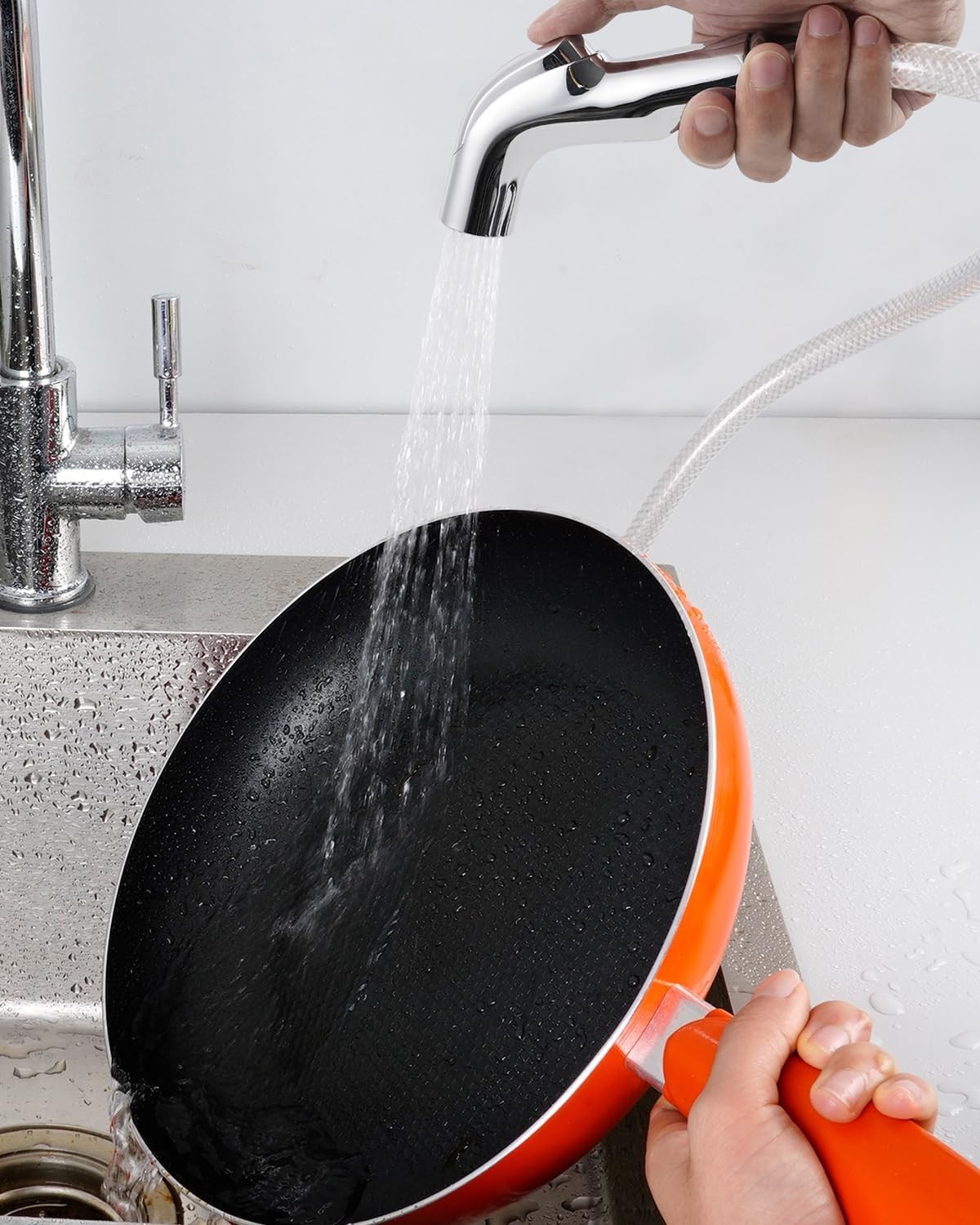 Kitchen Sink Side Sprayer Attachment with Quick Side Connector Faucet Sprayer 