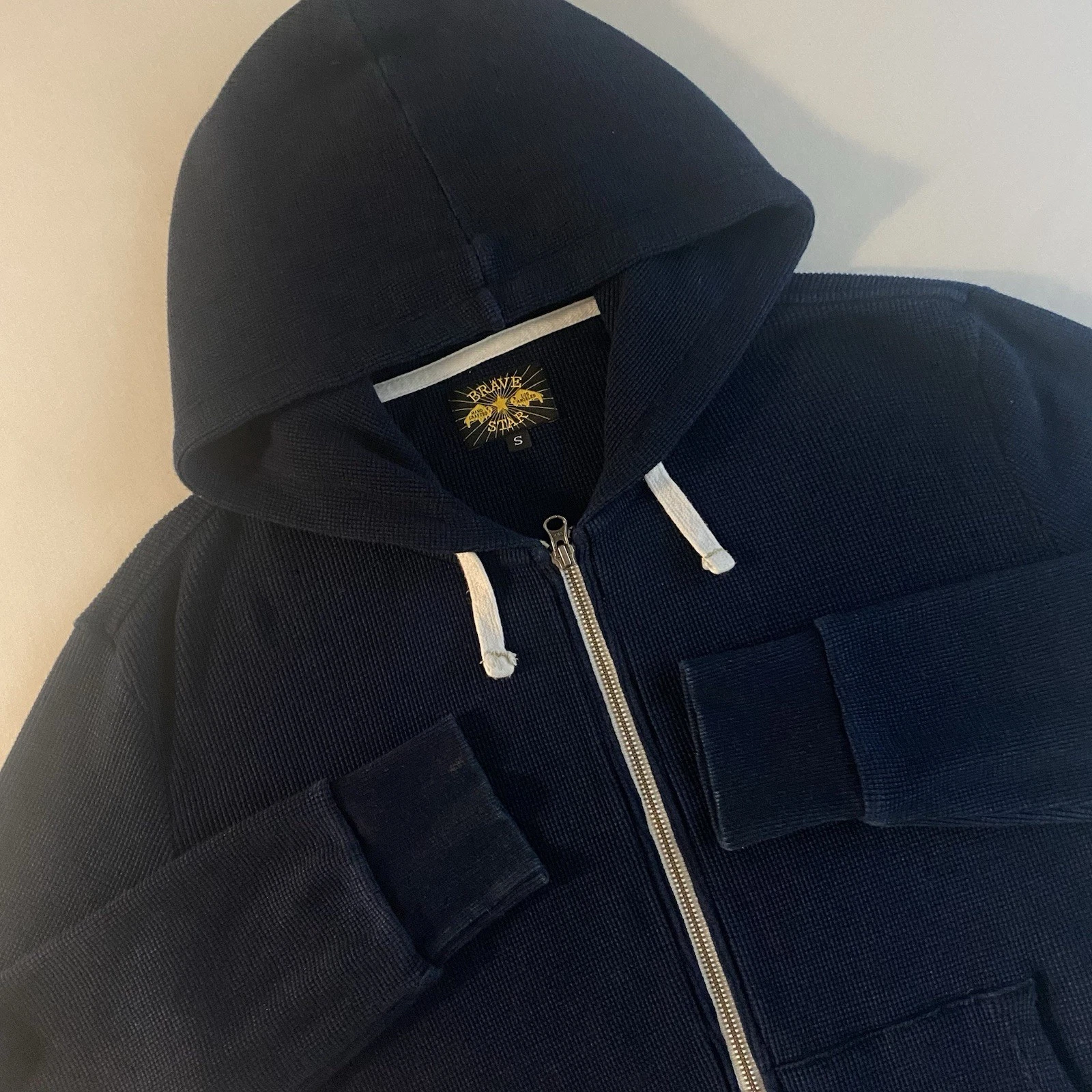 Brave Star Hoodie Men S LOOSE USA MADE Waffle Knit Thermal Full Zip Sweatshirt
Opens in a new window