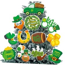 12 Pcs 8 Inches St. Patricks Day Decorations Tree Ornaments Extra Leprechaun