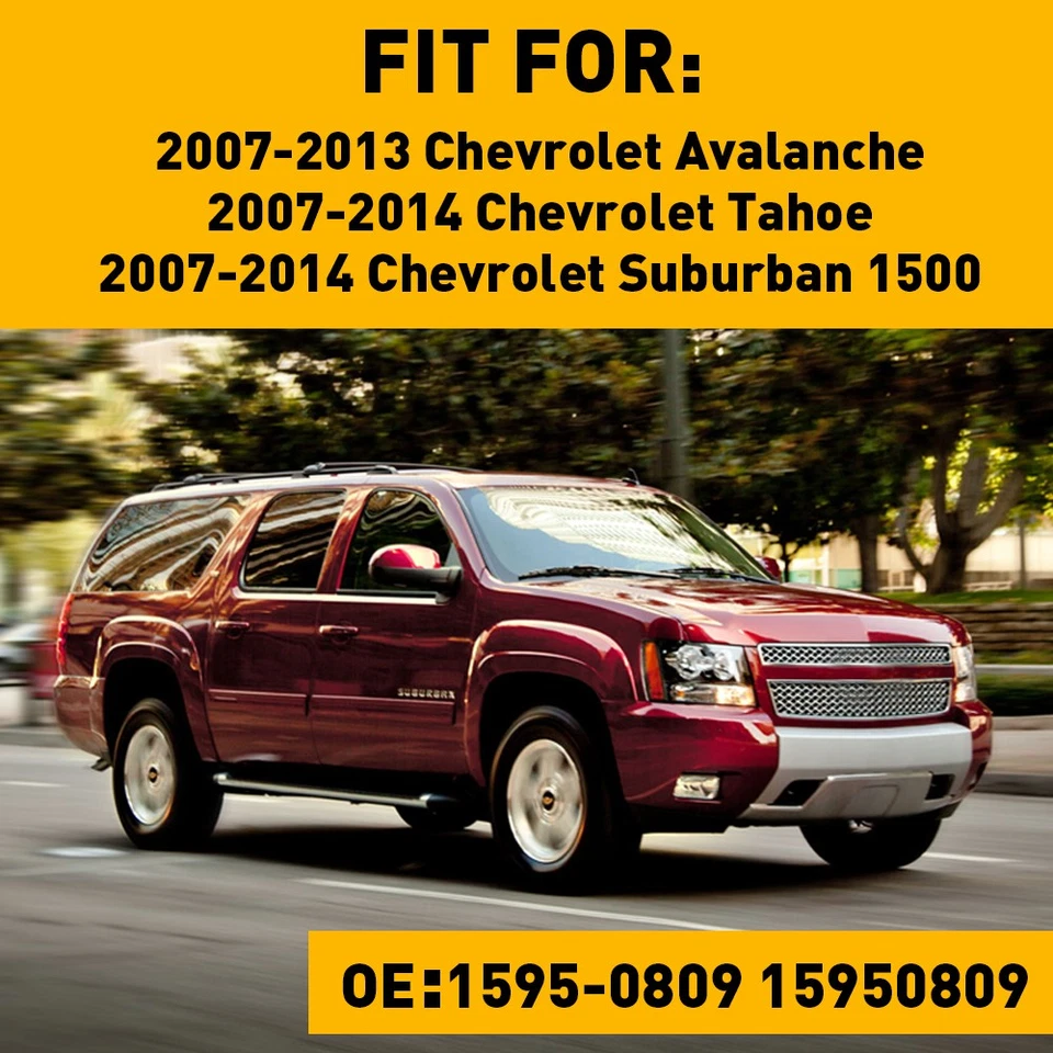 Juego de 2 arnés de cables para bombillas de faros negro ajuste Chevrolet Suburban 1500/Tah 2007-2014 Foto 3 de 4