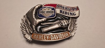 1992 Harley Davidson Gürtelschnalle American Riding Vintage Buckle H413 Baron