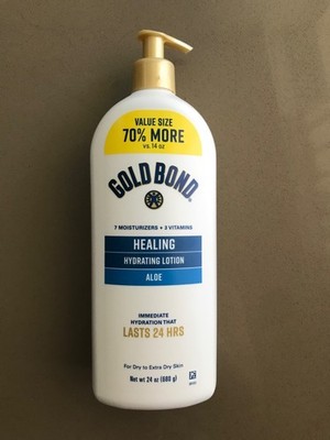 Gold Bond Healing Hydration Lotion Aloe 680g, 7 Moistures and 3 Vitamins