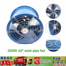 10" Explosion-proof Axial Fan Cylinder Pipe Fan 1420r/min Warehouse Workshop NEW