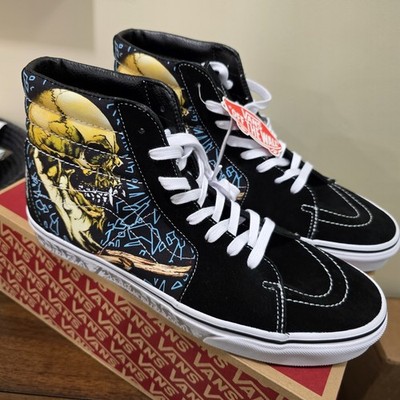 VANS Sk8-Hi Metallica Black High Top Shoes Size 11.5 | eBay