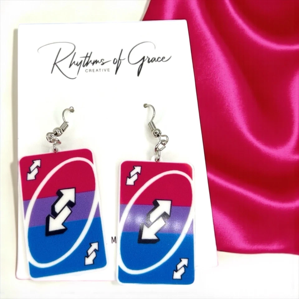 UNO-Forgettable Fun: Colorful Card Earrings That Deal Style! NWT Jewelry - Image 4 of 4