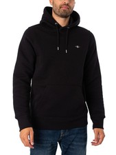Image of GANT Men's Regular Pullover Hoodie, Black
