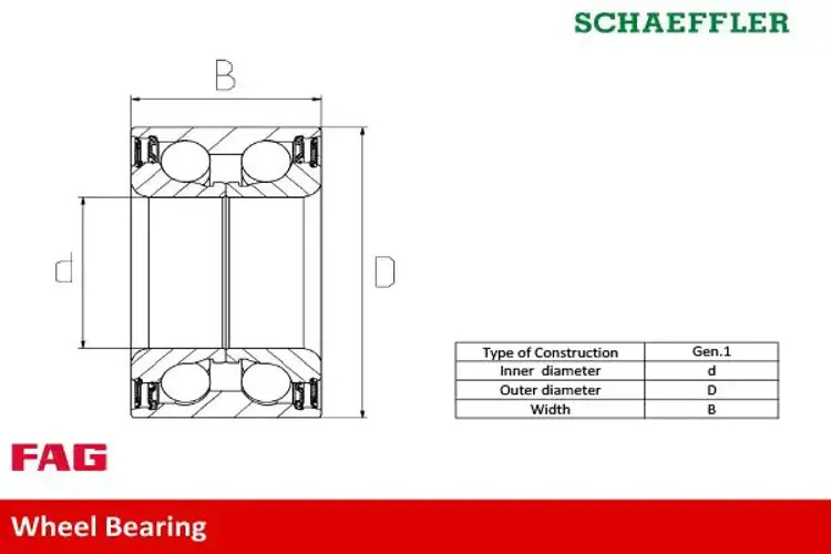 Fits FAG 713 6122 80 WHEEL BEARING KIT - Image 7