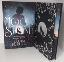 BN Locked Library 1st Ed 'Moonstone' Laura Purcell/Author letter, signed,sprayed
