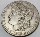 1902-S Morgan Silver Dollar VF+/XF