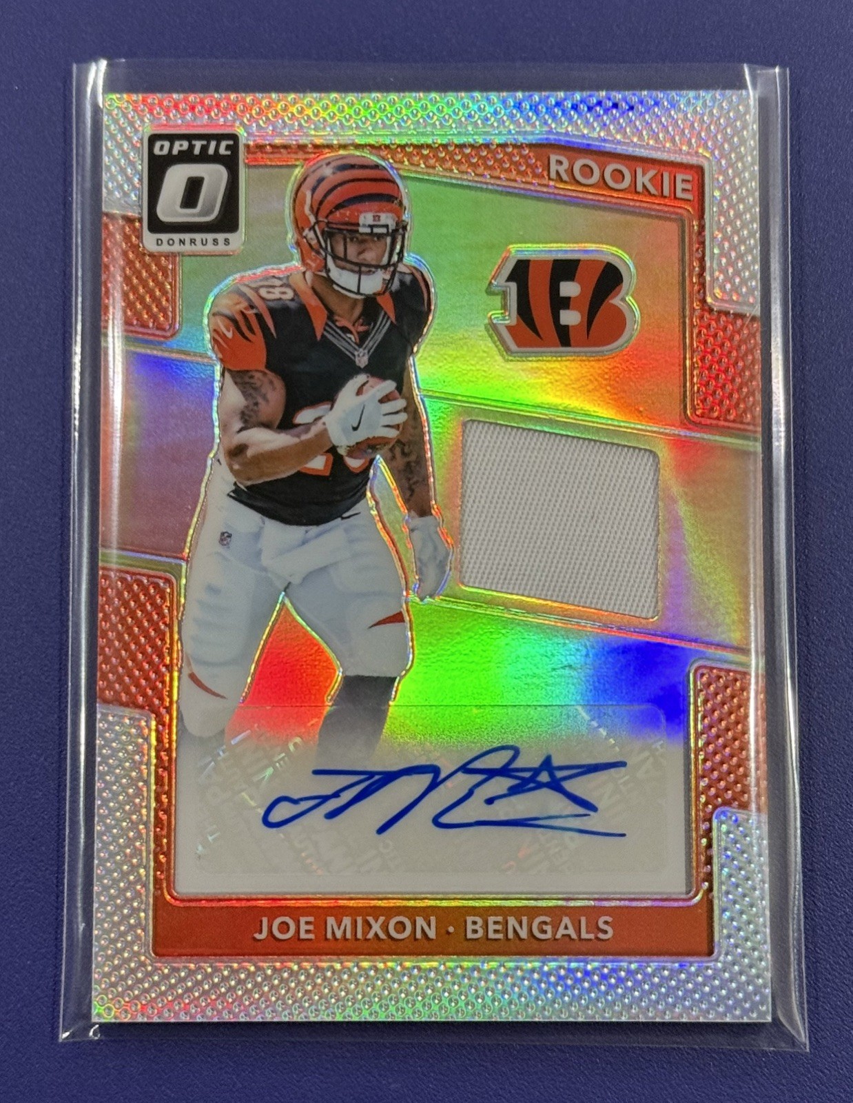 Joe Mixon Panini Donruss Optic Rookie Patch Autograph #JM Base
