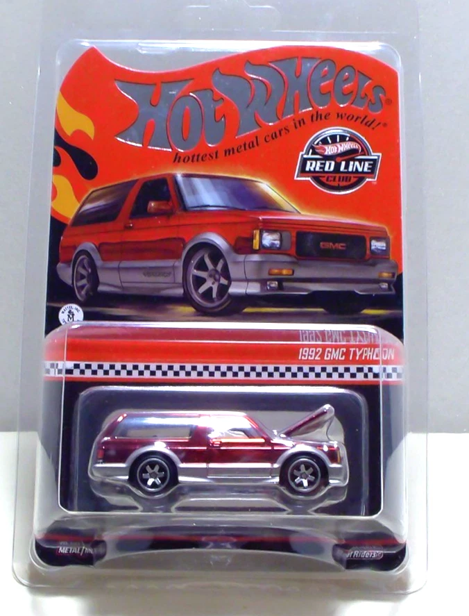 Hot Wheels Redline Club RLC 1992 GMC Typhoon Sprectraflame Red 1:64 Diecast Foto 3 de 4