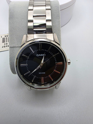 Casio MTP-1303D-1AVDF Black Dial Stainless Steel Men s Quartz Watch