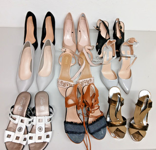 WOMEN'S HEELS BUNDLE x 9 sizes 4 7 inc DUNE M&S CARVELA PAVERS