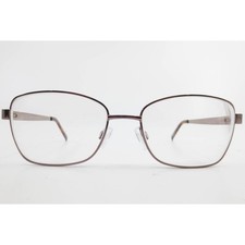 White Mountain WM 7100 LBR Light Brown Metal Rectangular Eyeglasses 54-17-140