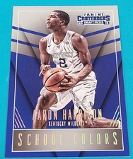 2015  Contenders DP School Colors #1 Aaron Harrison Kentucky Basketball Card R5