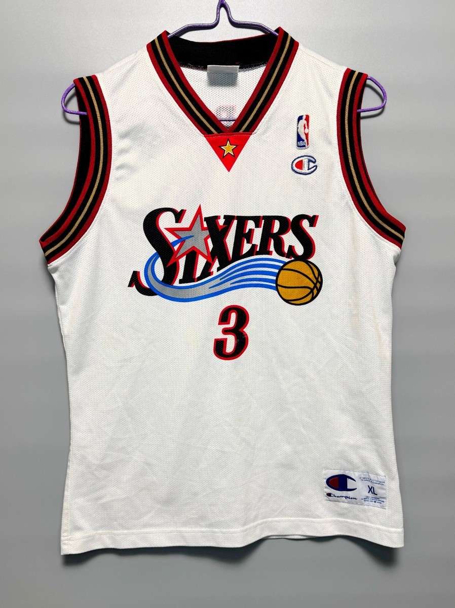PHILADELPHIA SIXERS 76ERS IVERSON #3 SHIRT JERSEY NBA CHAMPION