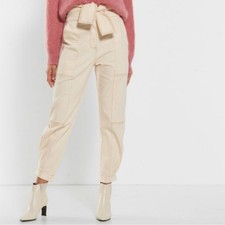 Ulla Johnson Storm Pants Tapered Tie Waist Jeans