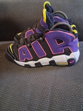 Nike Shoes Womens 6 Youth 4.5Y Air More Uptempo Black Court Purple Hyper Pink
