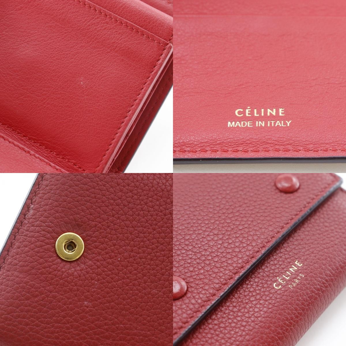 CELINE Small folded multifunction Tri-fold wallet… - image 12