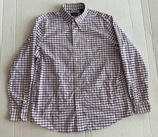 CHAPS Men  sStretch Oxford Shirt Long Sleeve Button Down Cotton XL EXCELLENT 