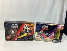 Star Wars The Power Of The Force Tri Logo Imperial Speeder Bike 1996 & Swoop