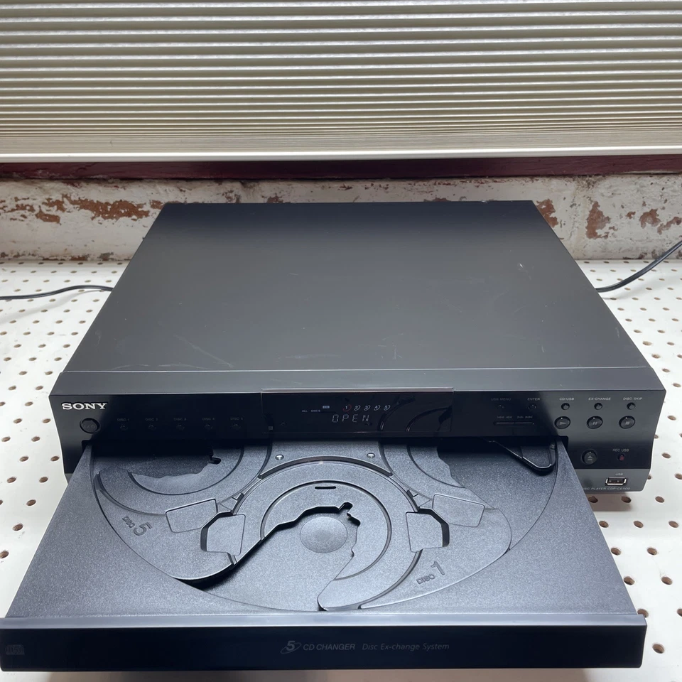 Sony CDP-CE500 5 Disc Changer USB Recorder CD Player - Image 3 of 4