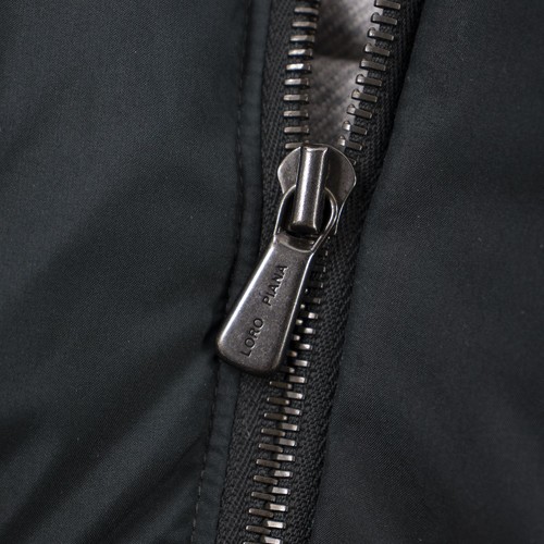 CURRENT Loro Piana Green Wool Cashmere Goose Down Suede Trim Puffer Hood Vest 2X - Picture 6 of 16