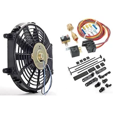 JEGS 52112K Universal Electric Fan with Wiring Harness and Relay Kit