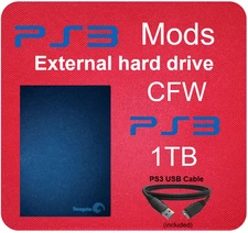 PS3 1tb External Hard Drive for Custom Firmware Select Format for all models