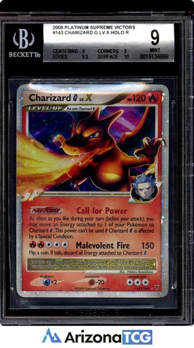 Charizard G LV.X graded BGS 9 for sale on eBay