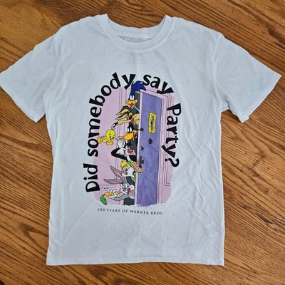 Warner Brothers 100 Year Anniversary Cartoon T-Shirt Juniors Medium 7-9