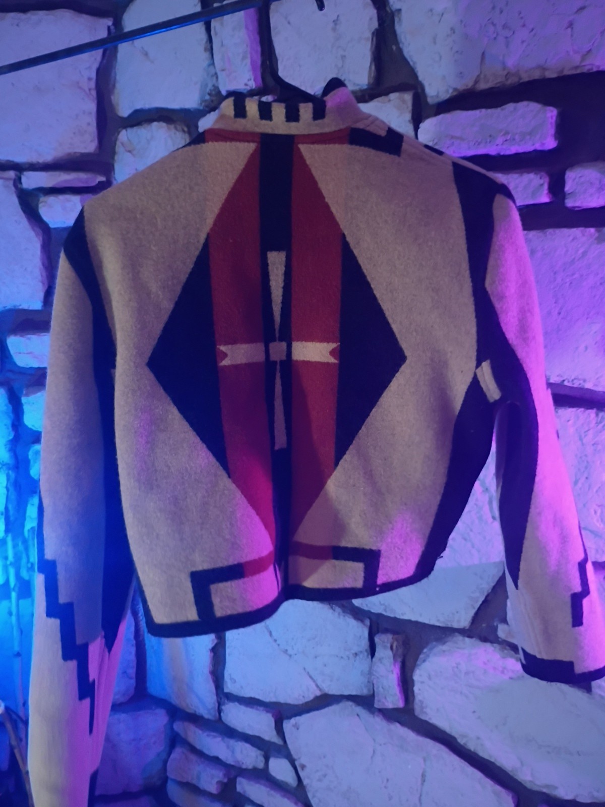 Native American  Reversible Wool Jacket - image 8