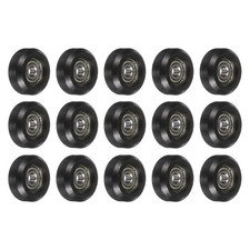 15Pcs 625Z Ball Bearing 5x24x10mm Double Metal Shielded Chrome Steel, Black