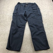 5.11 Tactical Pants Womens 16 Blue Cargo Elastic Waist Workwear Outdoor Pockets