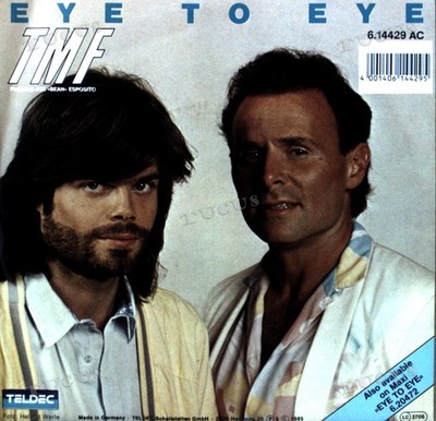 TMF Featuring Joe ''Bean'' Esposito - Eye To Eye 7in 1985 (VG+/VG+) '*
