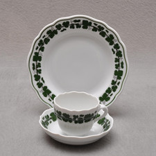 Meissen Weinlaub / Weinkranz, 3 teiliges Mokkagedeck Espresso Set, mehrere vorh.