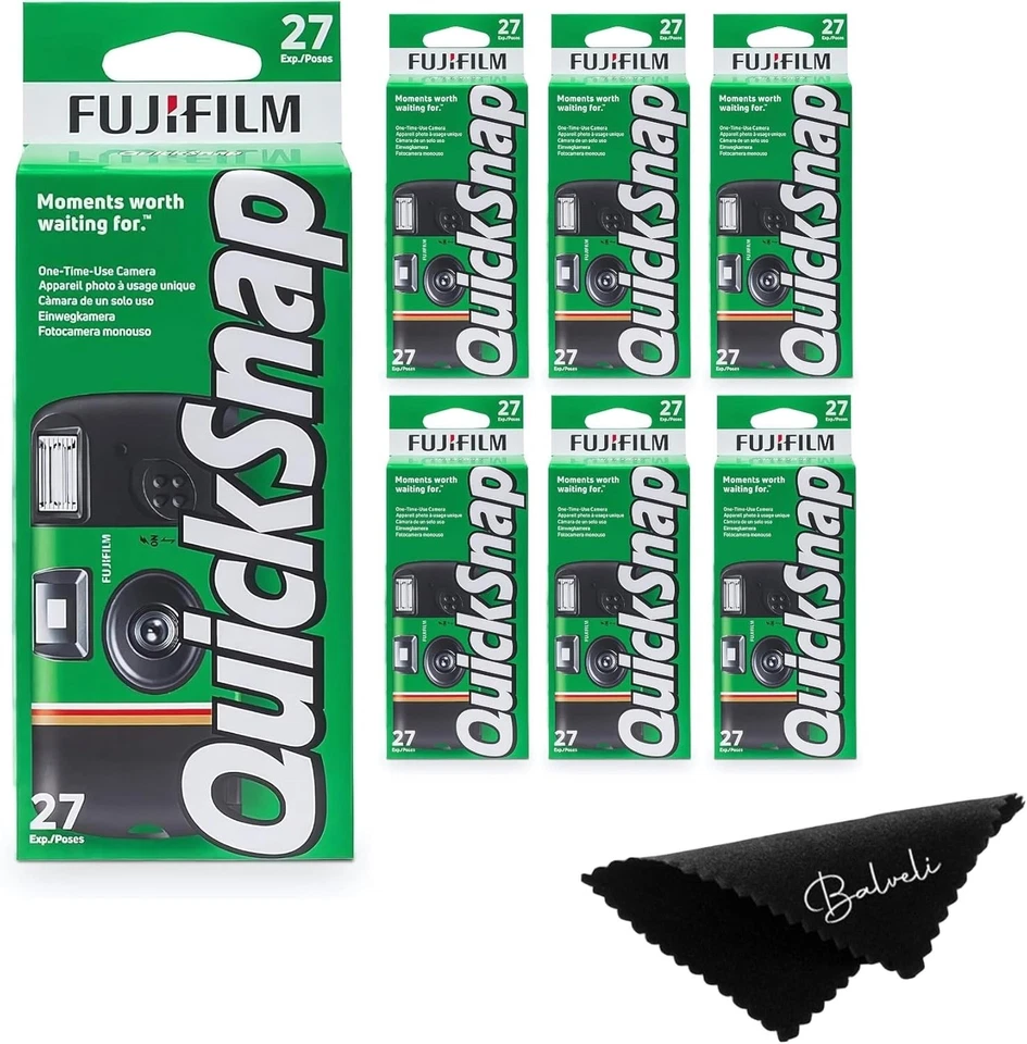 Compact Fuji Quicksnap Disposable Cameras 6 Pack - User-Friendly Photography - Image 3 of 4