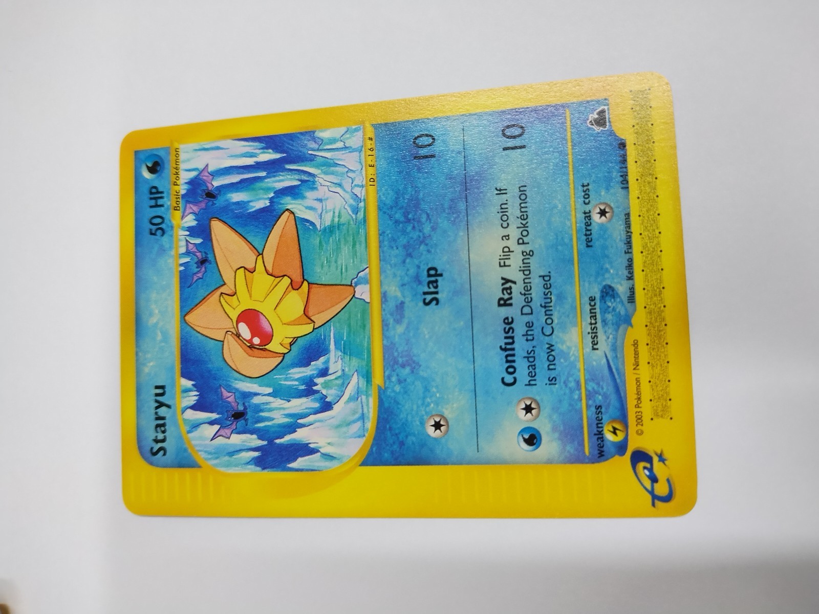 MINT Staryu - 104/144 - Common  Skyridge Pokemon Card
