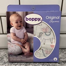 Boppy Kids 0-12m Original Slipcover Pink Unicorns White Cotton Blend Whimsical