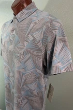 PGA Tour Pro Series s/s Moisture WICKING UPF 50 POLO sz L TRADEWINDS (PALMS)