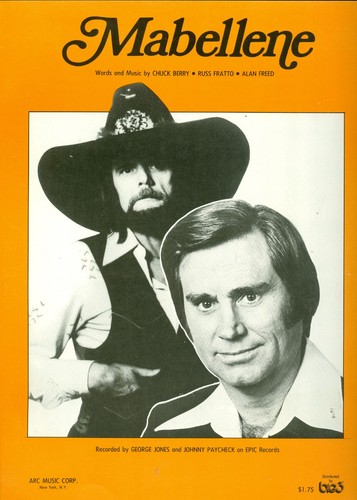 George Jones Johnny Paycheck Mabellene sheet music Chuck Berry Russ Fratto Freed